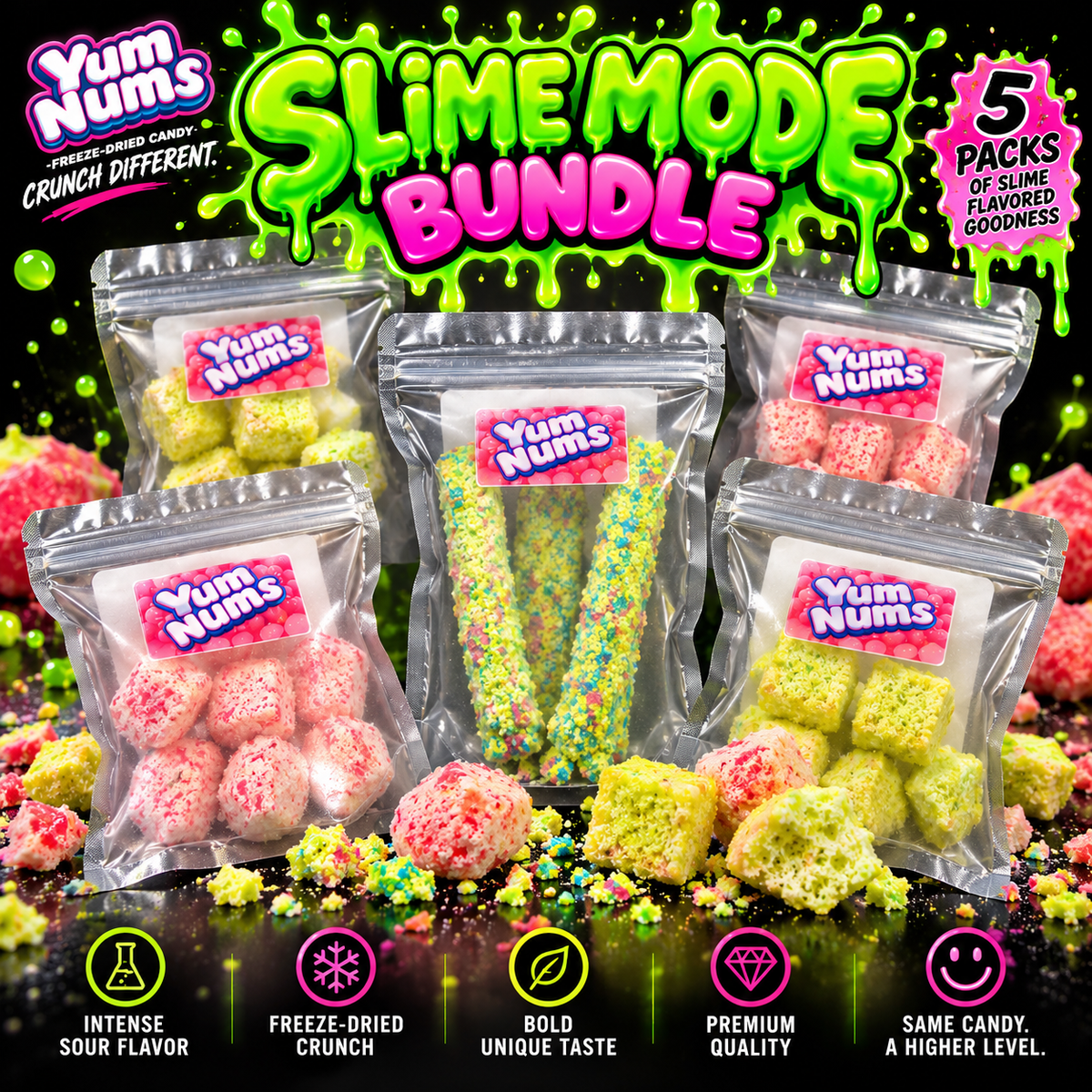 Slime Mode Freeze-Dried Candy Variety Box
